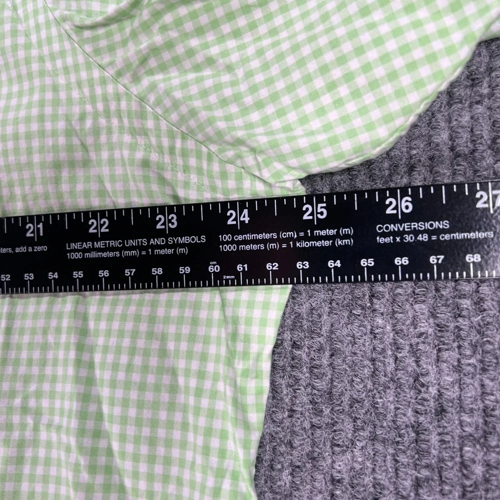 Polo Ralph Lauren Shirt Mens XL Extra Large Green Gingham Check Button Up